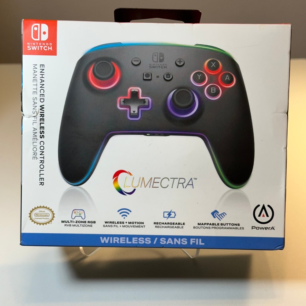 PowerA Lumectra Enhanced Wireless Controller for Nintendo Switch Multi Zone RGB